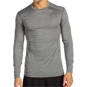 nike pro combat dri fit fitted long sleeve shirt